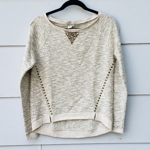 Lucky Lotus / Lucky Brand Studded Metallic Top - S